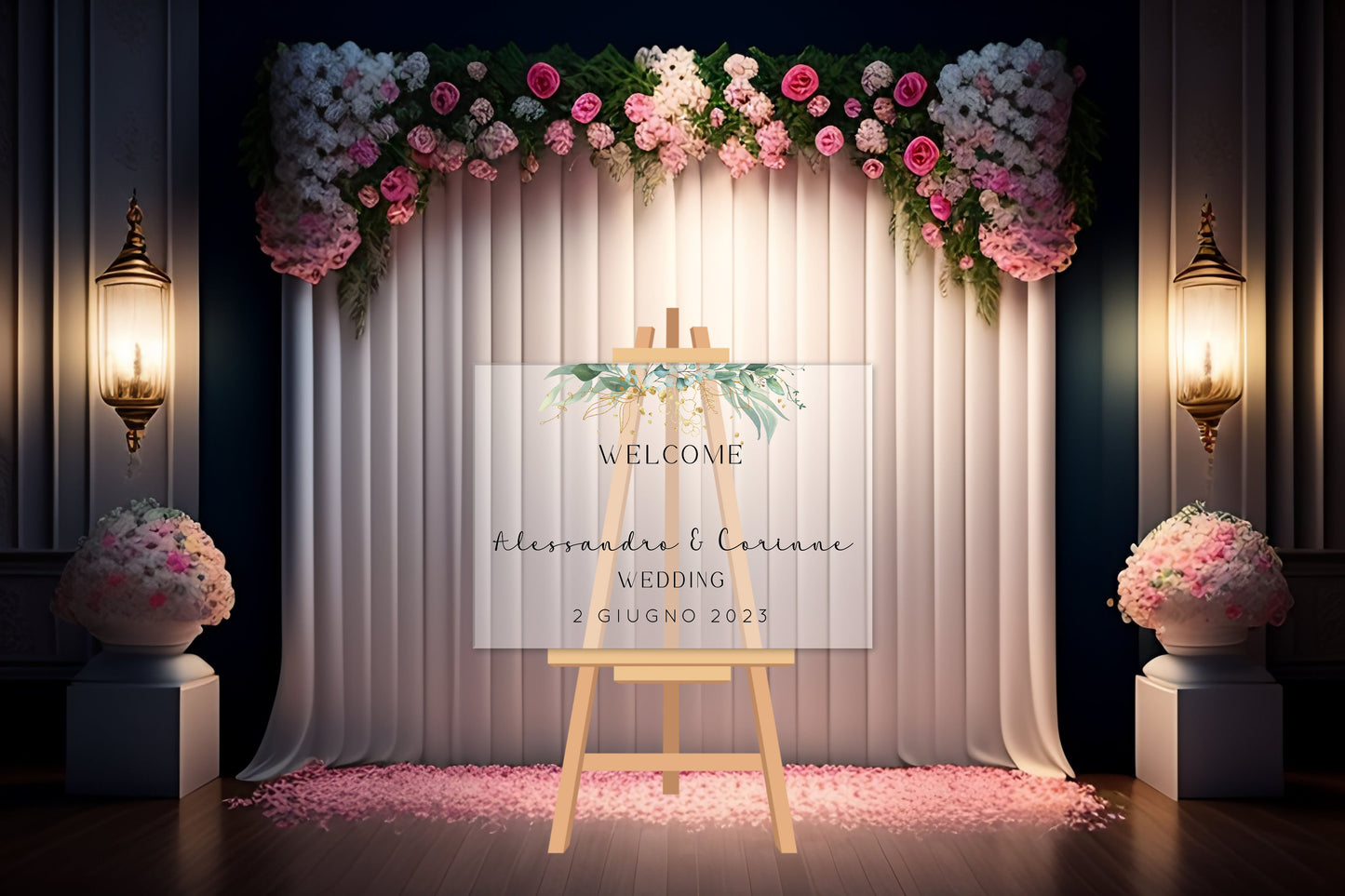 Plexiglass Welcome / Tableau